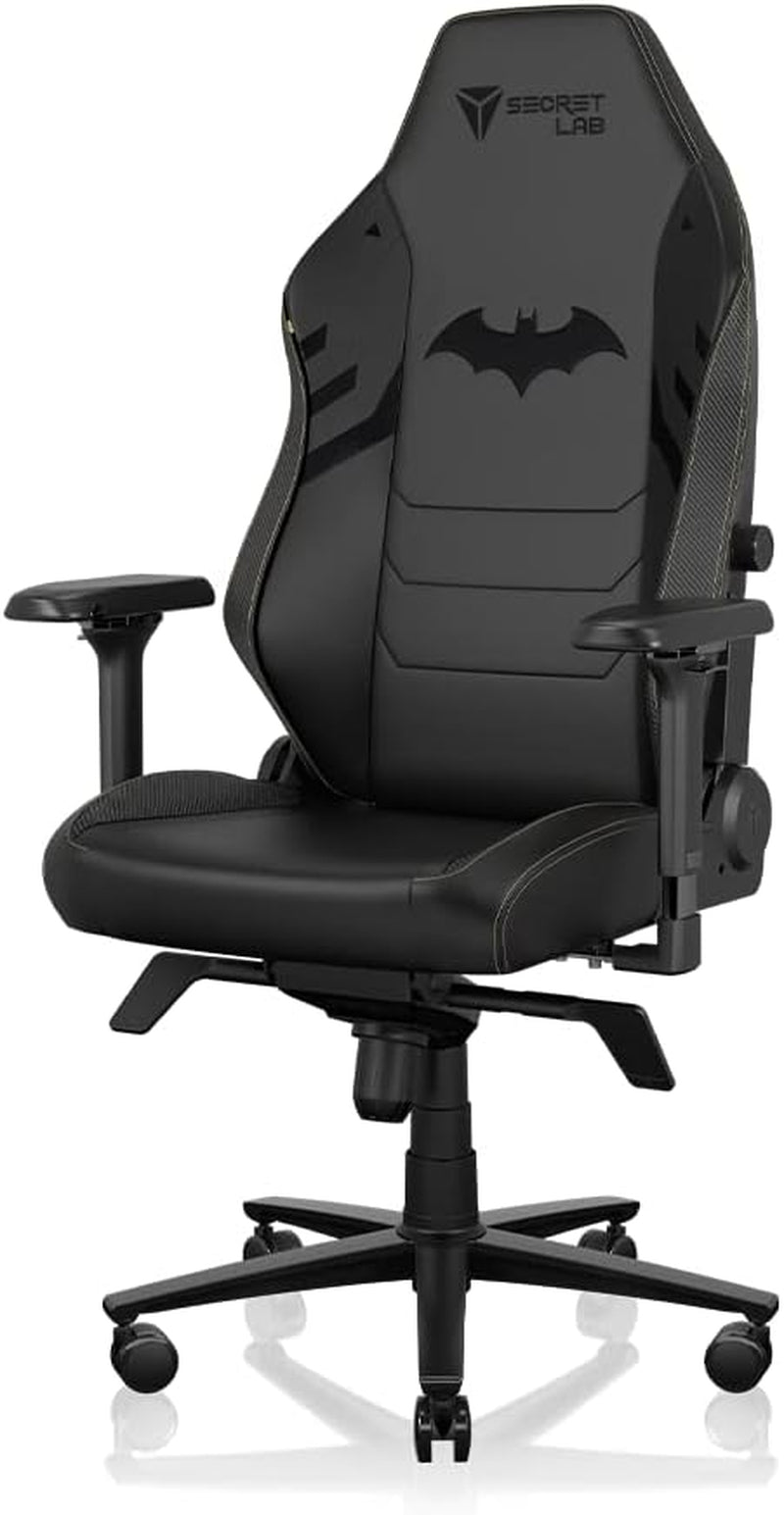 Titan Evo Dark Knight Gaming Chair - Reclining, Ergonomic, Comfortable Computer Chair with 4D Armrests, Headrest & Lumbar Support - Small - Black - Leatherette