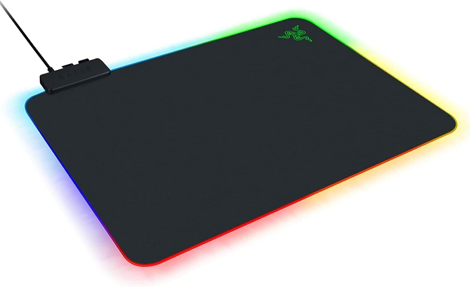 Firefly Hard V2 RGB Gaming Mouse Pad: Customizable Chroma Lighting, Built-In Cable Management, Balanced Control & Speed, Non-Slip Rubber Base
