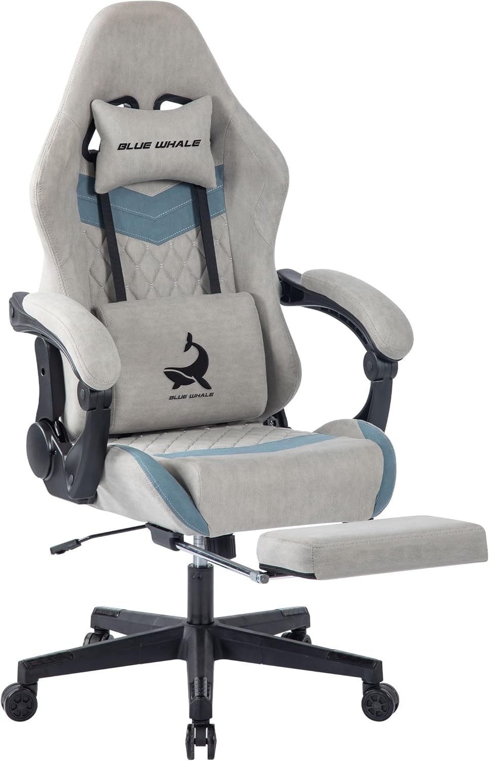 Gaming Chair for Adult 350Lbs Computer Chair with Adjustable Lumbar Support Headrest and Footrest Large Size Reclining Gaming Chair Big and Tall Linkage Armrest