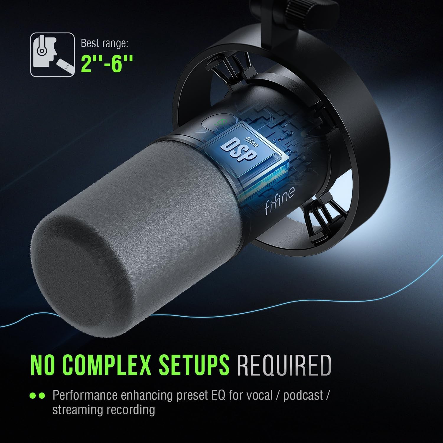 K688 Podcast Microphone Kit, USB/XLR Dynamic Microphone with Boom Arm for PC/XLR Mixer, Gaming Mic with Mute Button, Headphone Jack for Vocal, Voice-Over, Streaming, Music Recording -K688CT