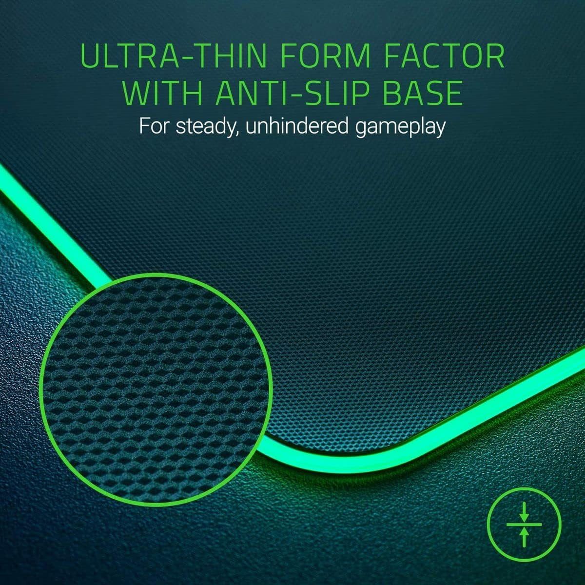 Firefly Hard V2 RGB Gaming Mouse Pad: Customizable Chroma Lighting, Built-In Cable Management, Balanced Control & Speed, Non-Slip Rubber Base