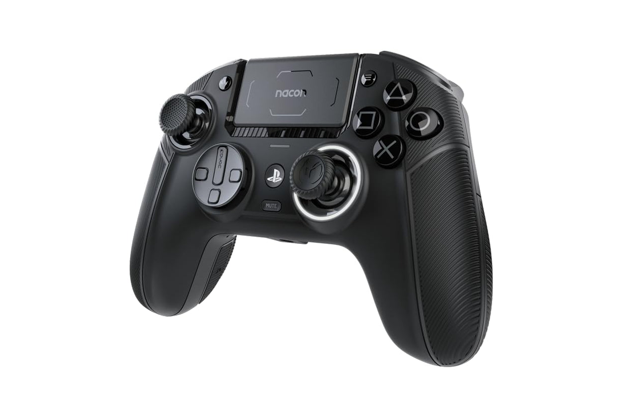 Revolution 5 Pro Officially Licensed Playstation Wireless Gaming Controller for PS5 / PS4 / PC - Hall Effect, Trigger Stops, Mappable Buttons, Bluetooth Audio - Triple Black