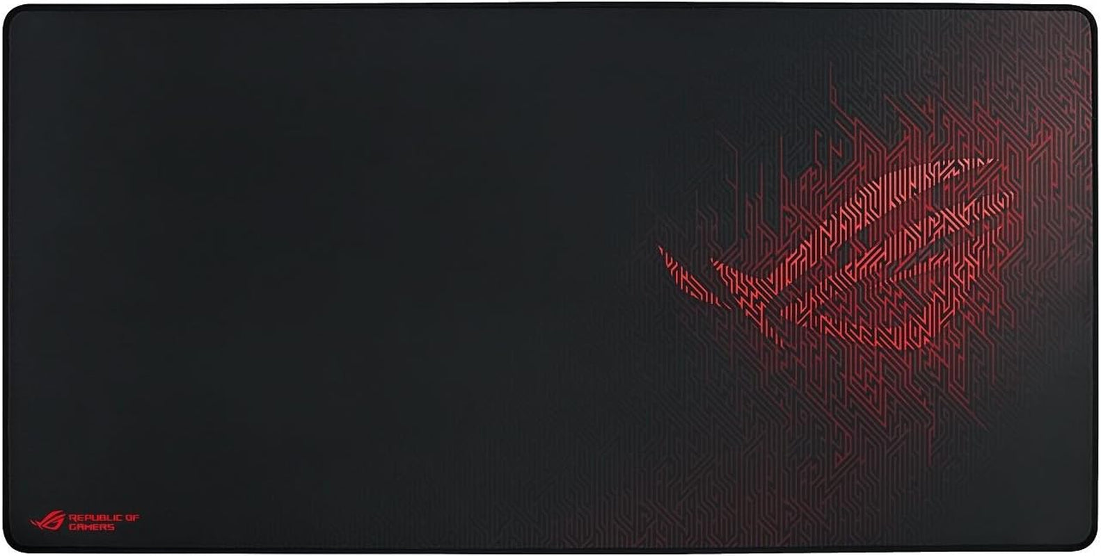 ROG Sheath BLK LTD Gaming Mouse Pad – 35.4” X 17.3", Extra-Large Surface, Black, Ultra-Smooth for Precise Mouse Control, Anti-Fray Stitched Edges, Non-Slip Base