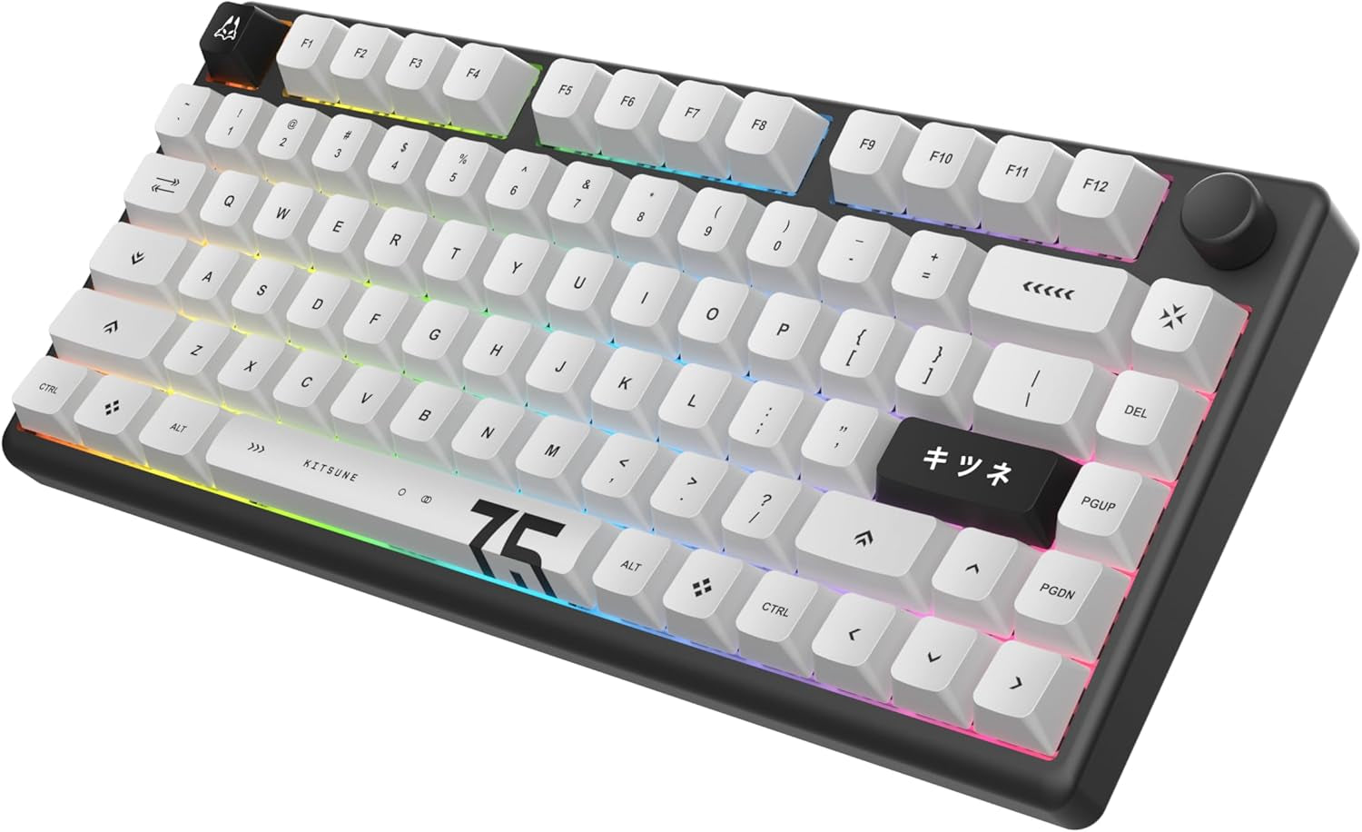 Polar 75 - Magnetic Gaming Keyboard - Rapid Trigger W/Socd Super Tap, CNC Aluminum Frame, Gen 2 Hall Effect Switches, Volume Knob, RGB, Dye-Sub PBT Keycaps