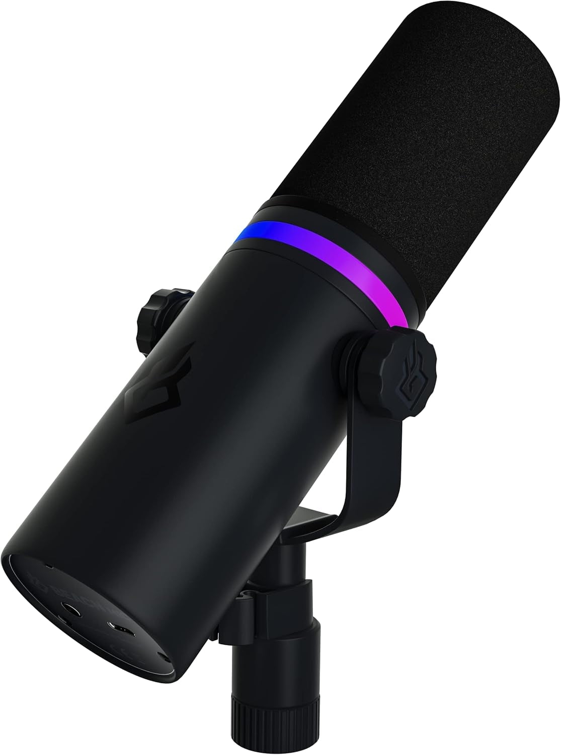 Dark Dynamic USB Mic for PC - Professional Microphone for Podcast, Gaming, Streaming - Studio-Quality Desk Mic for Youtube, Twitch, and Recording. Microphone for PC, Gaming & Streaming