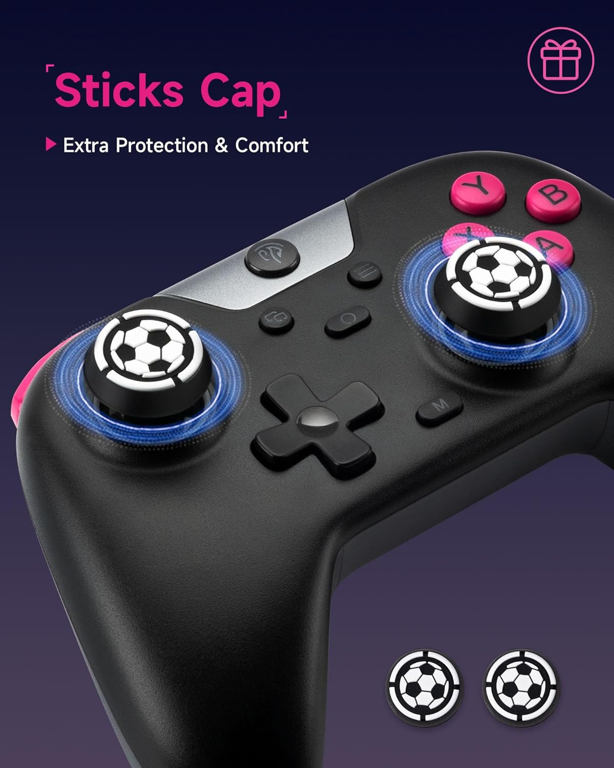 X05 2.4G Wireless Gaming Controller for Pc/Steam/Iphone/Android/Switch - Bluetooth Controller Gamepad with Hall Effect, RGB Lights and Turbo, Anti-Drift Controller