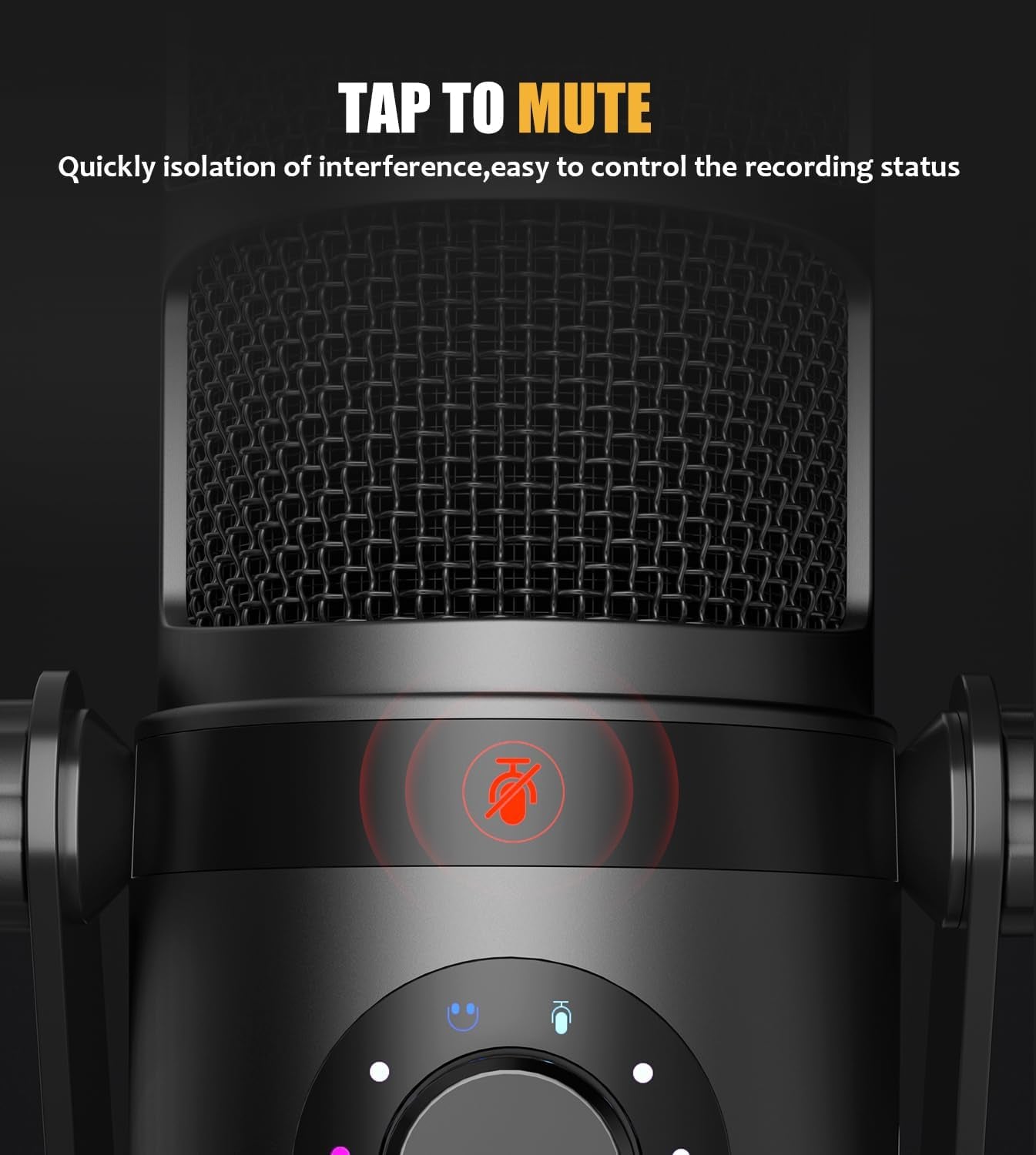 Dynamic Microphone, USB/XLR Podcast PC Microphone with Software, Eq,Tap-To-Mute, Headphone Jack, Gain Knob & Volume Control, Studio Mic for Broadcast, Recording, Streaming & Gaming (PD400X)