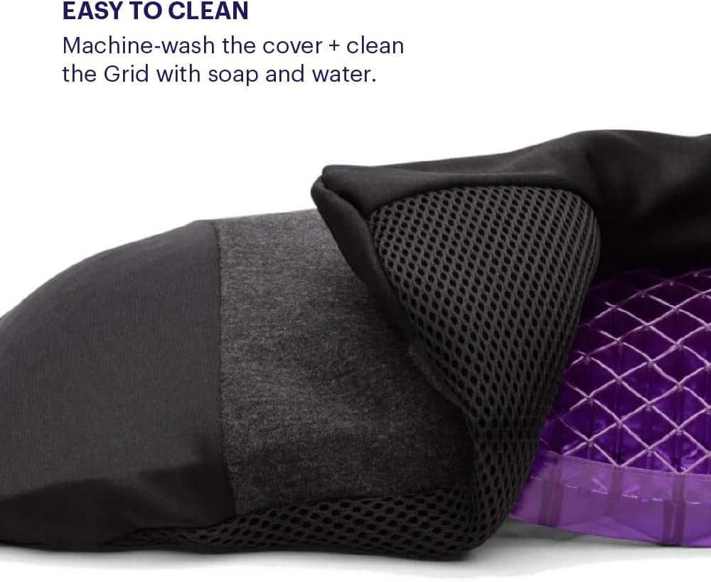 Back Cushion | Pressure Reducing Grid Designed for Ultimate Comfort | Designed for Chairs, Gaming, and Travel | Made in the USA
