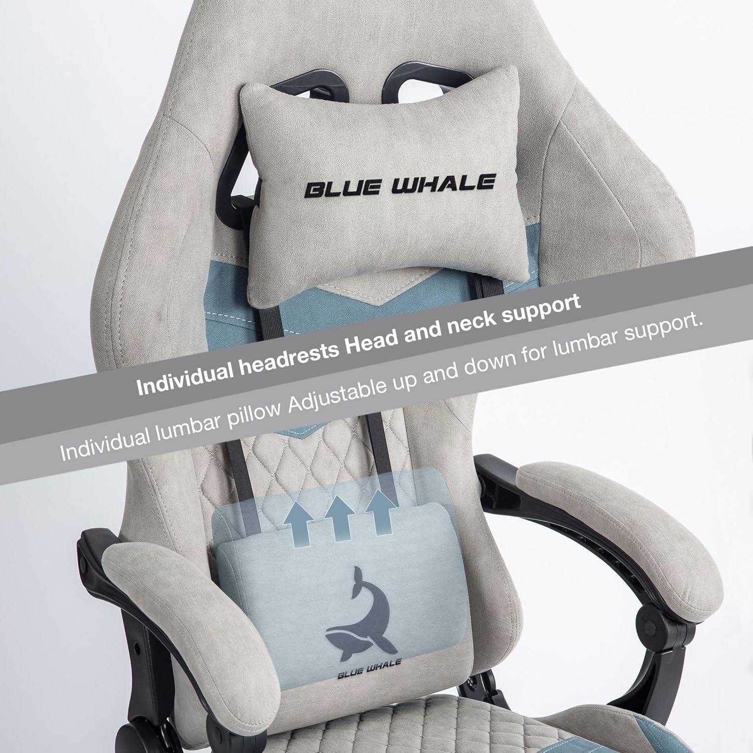 Gaming Chair for Adult 350Lbs Computer Chair with Adjustable Lumbar Support Headrest and Footrest Large Size Reclining Gaming Chair Big and Tall Linkage Armrest