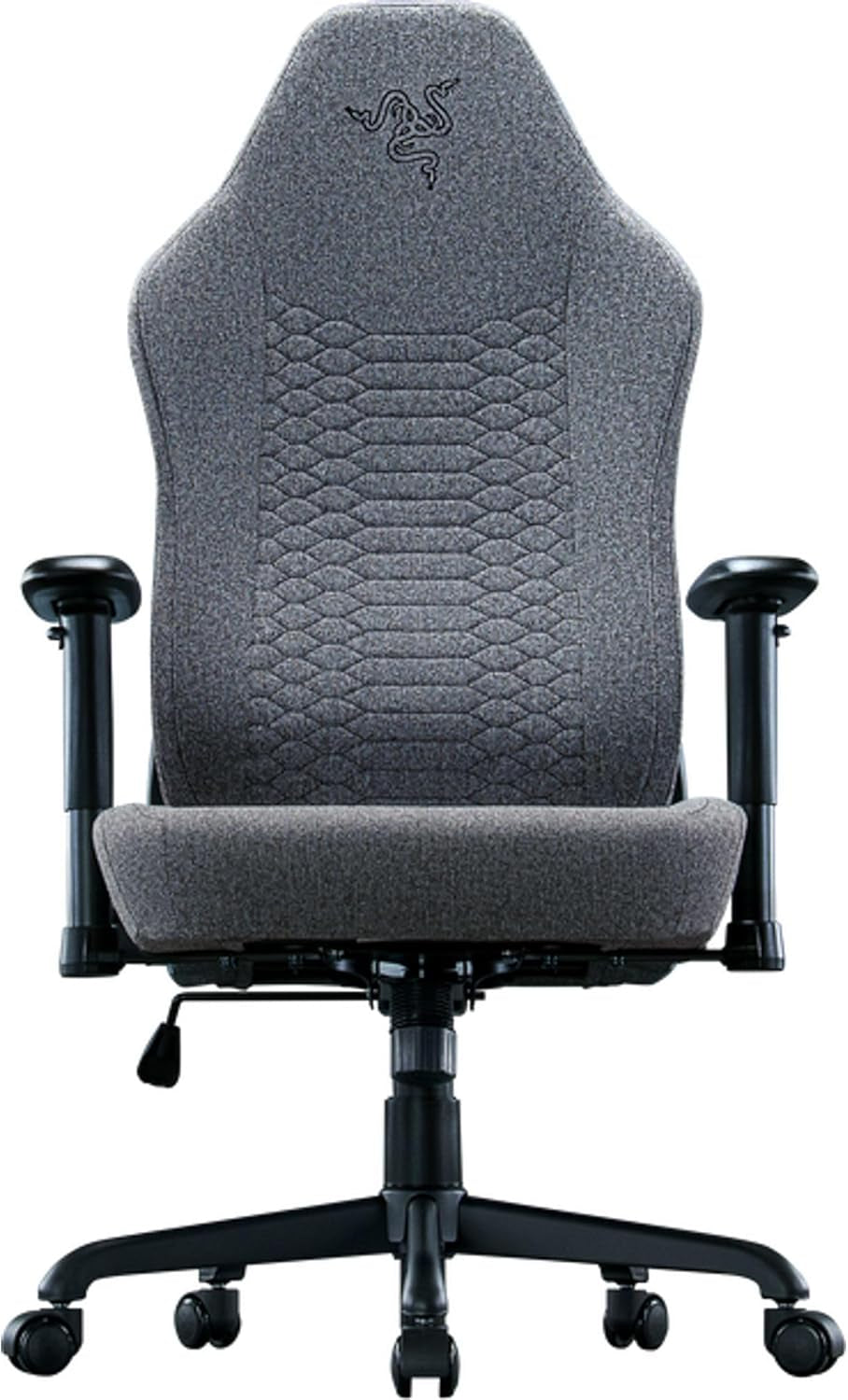 Iskur V2 X Ergonomic Gaming Chair: Built-In Lumbar Support - Widened Seat - High Density Foam Cushions - Adjustable 152 Degree Recline - 2D Armrests - Plush Fabric Finish - Light Gray Edition
