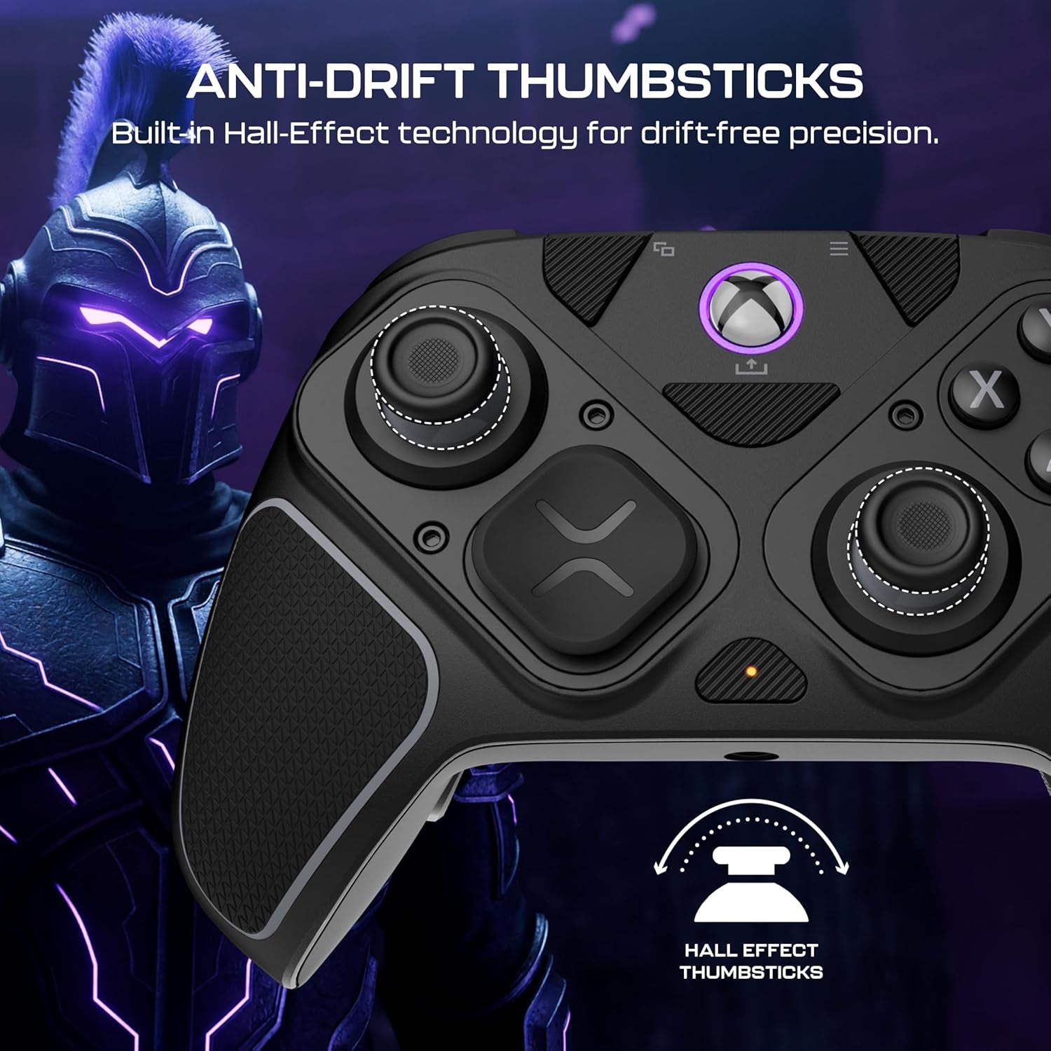 Victrix Pro BFG Reloaded Wireless Gaming Controller Licensed for Xbox Series X|S, Xbox One & PC, Bluetooth, Fightpad Module, Hall-Effect Sticks/Triggers, Customizable Controls - Black