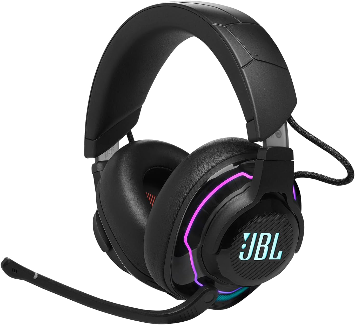 Quantum 910 - Wireless Over-Ear Performance Gaming Headset with Head Tracking-Enhanced, Active Noise Cancelling and Bluetooth, Quantumspatial 360, Low Latency Wireless System (Black)