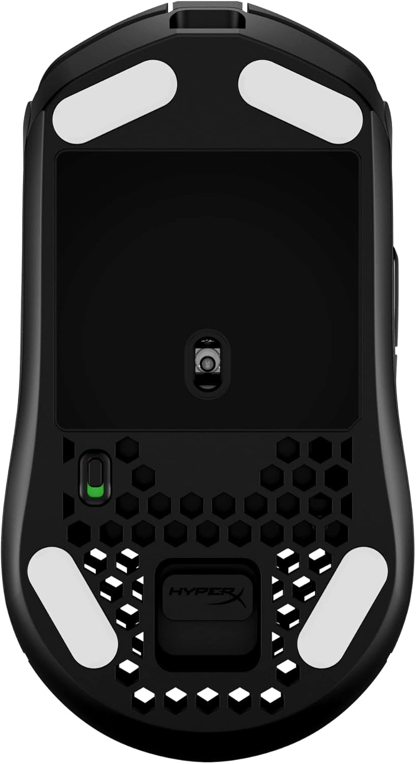 Pulsefire Haste – Wireless Gaming Mouse – Ultra Lightweight, 61G, 100 Hour Battery Life, 2.4Ghz Wireless, Honeycomb Shell, Hex Design, up to 16000 DPI, 6 Programmable Buttons – Black, 4P5D7AA