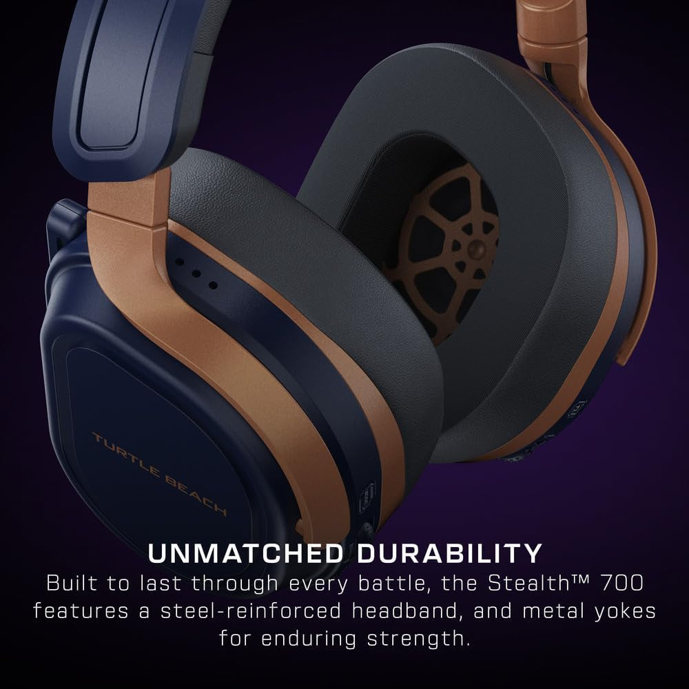 Stealth 700 Gen 3 Wireless Multiplatform Amplified Gaming Headset for Xbox Series X|S, Xbox One, PC, PS5, Mobile – 60Mm Drivers, AI Noise-Cancelling Mic, Bluetooth, 80-Hr Battery – Cobalt