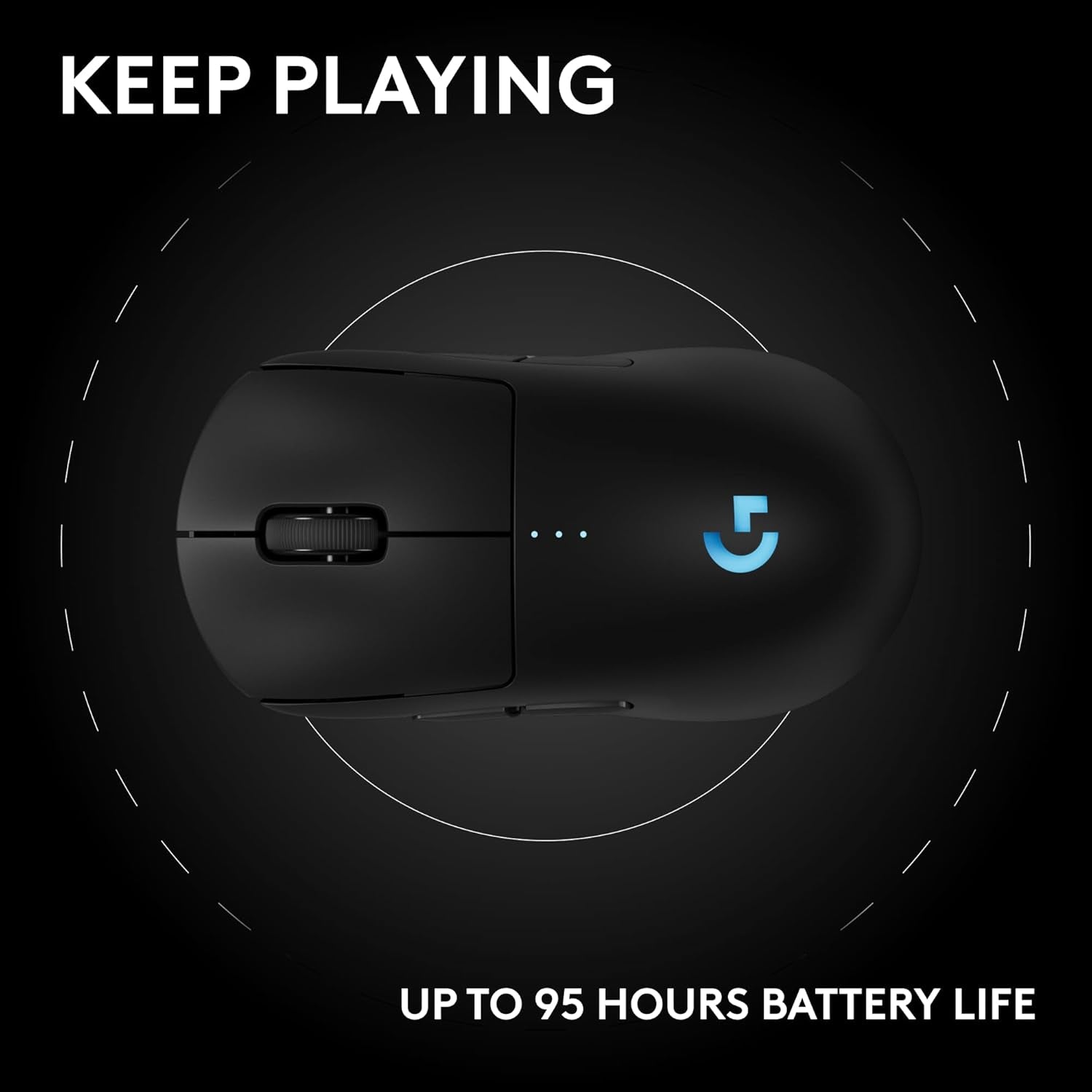 PRO 2 Lightspeed Wireless Gaming Mouse, Right- or Left-Handed Mouse with up to 4 Customizable and Switchable Magnetic Side Buttons, 44K DPI Sensor, USB-C Charging, for Pc/Mac - Black