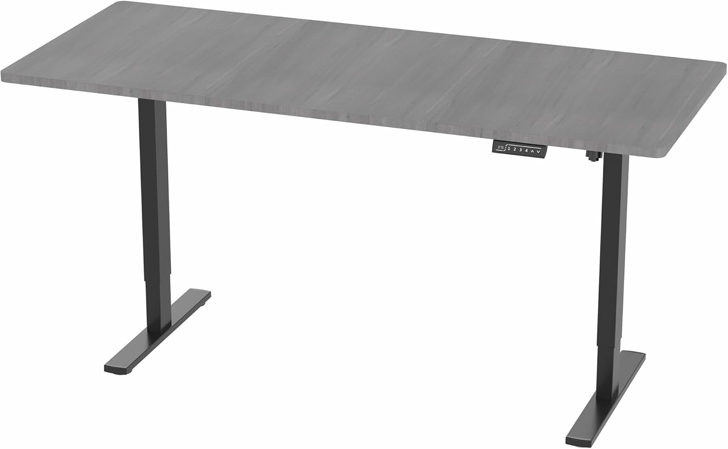 Electric 71 X 30 in Standing Desk, Memory Height Adjustment, 1B Series, Dark Gray Top Black Frame, DESK-KIT-1B7G