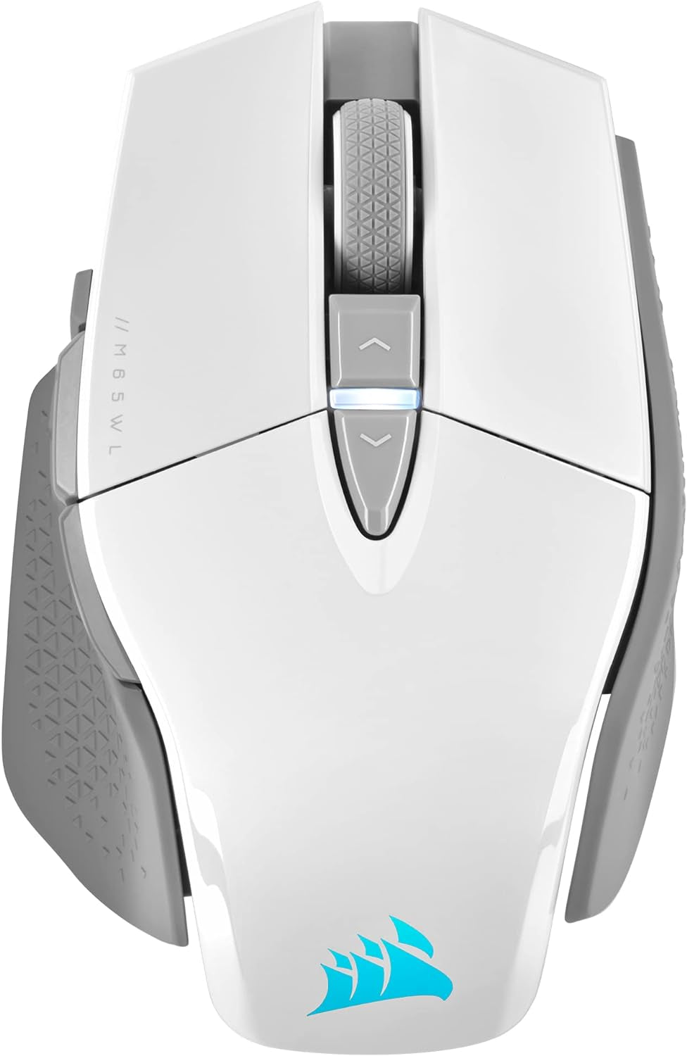 M65 RGB Ultra Wireless Tunable FPS Gaming Mouse - Sub-1Ms Slipstream Wireless Technology, 26,000 DPI Optical Sensor, up to 120 Hours of Battery Life, 8 Programmable Buttons - White