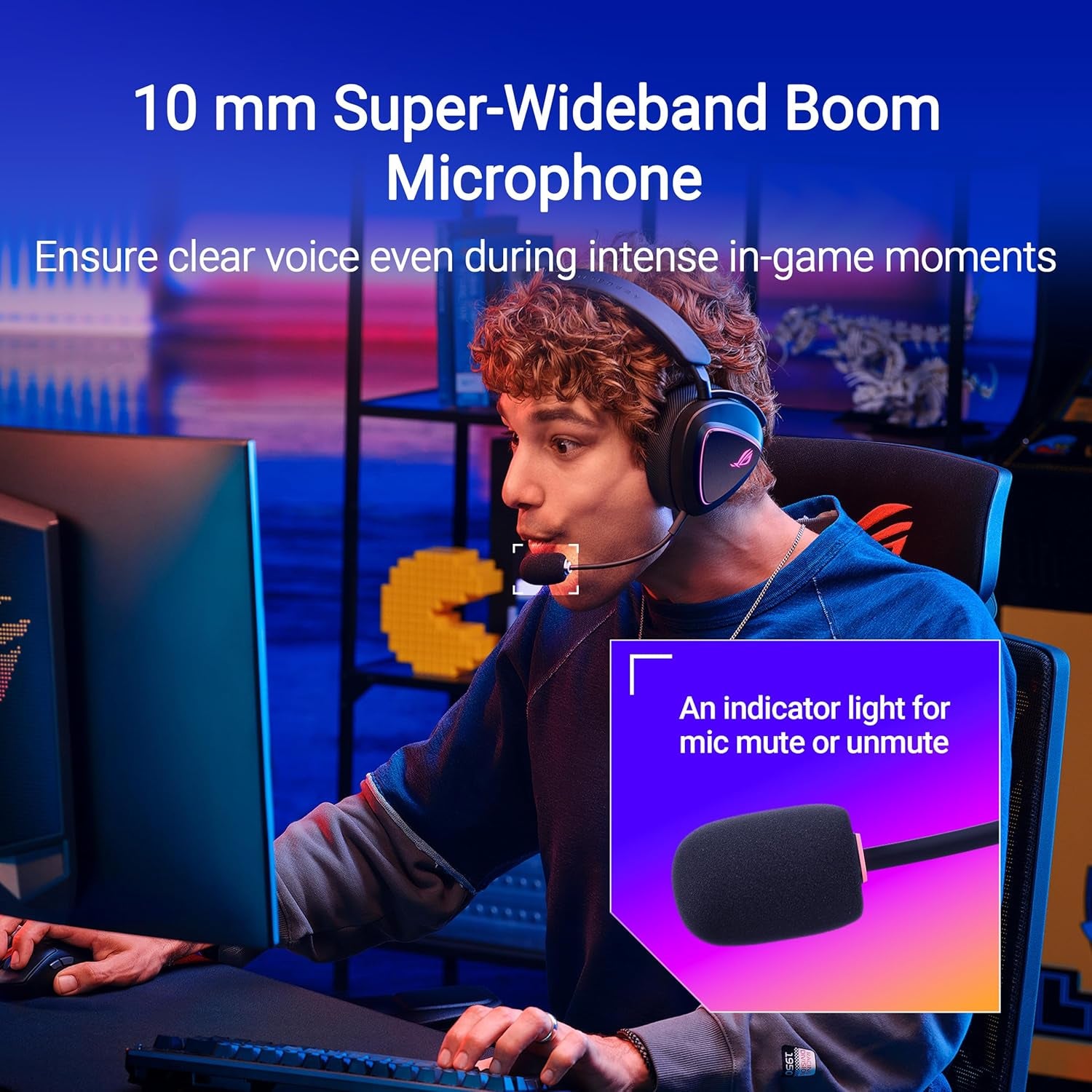 ROG Delta II Wireless Gaming Headset (BT, ROG Speednova 2.4Ghz, 3.5Mm, 50Mm Titanium-Plated Drivers, 10Mm Super-Wideband Mic, 110HR Battery, Dualflow Audio, for PC, Switch, PS5, Xbox)- Black