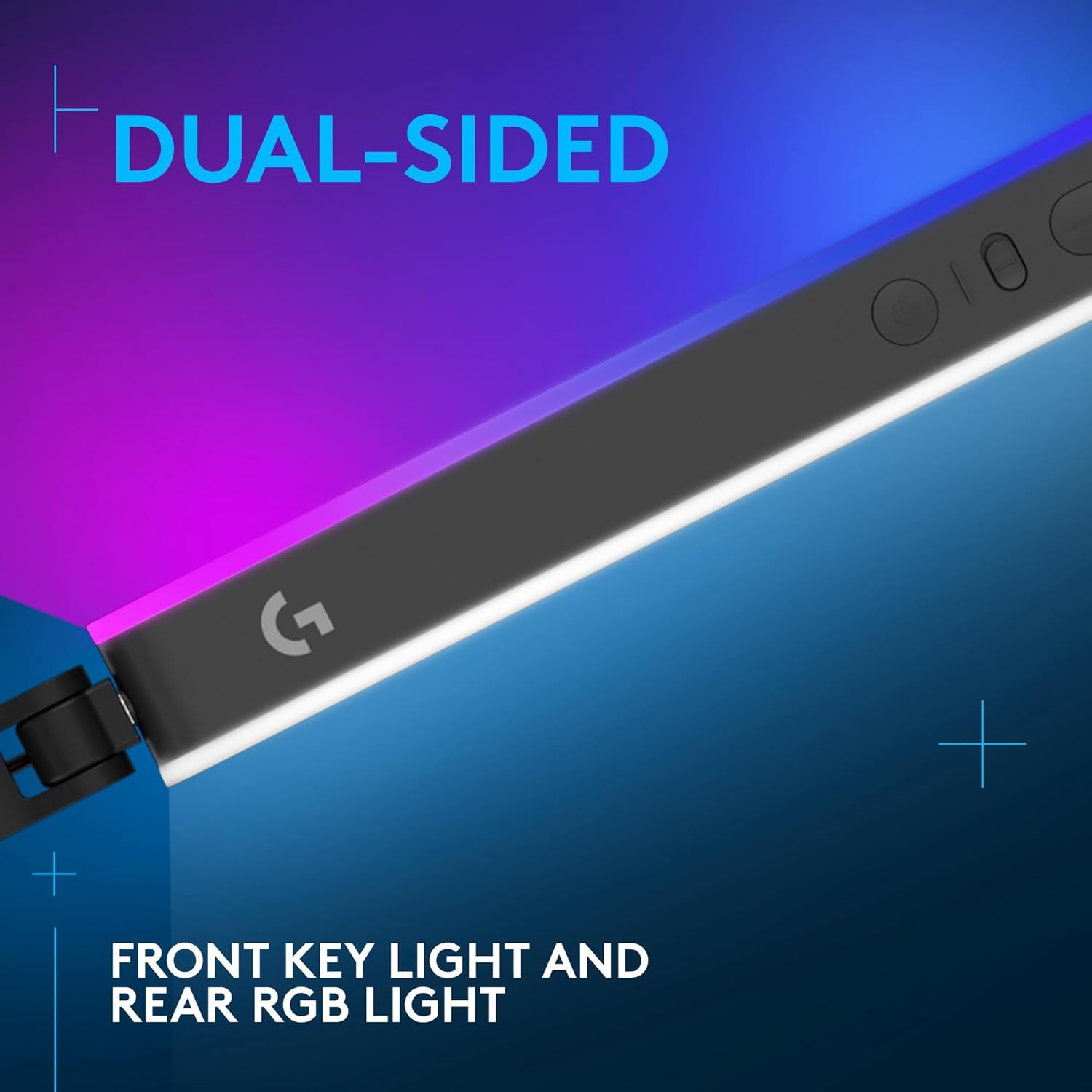 Litra Beam LX Premium Dual-Sided RGB LED Streaming Key Light, Truesoft, Studio Lights, Bluetooth, USB, Pc/Mac - Graphite