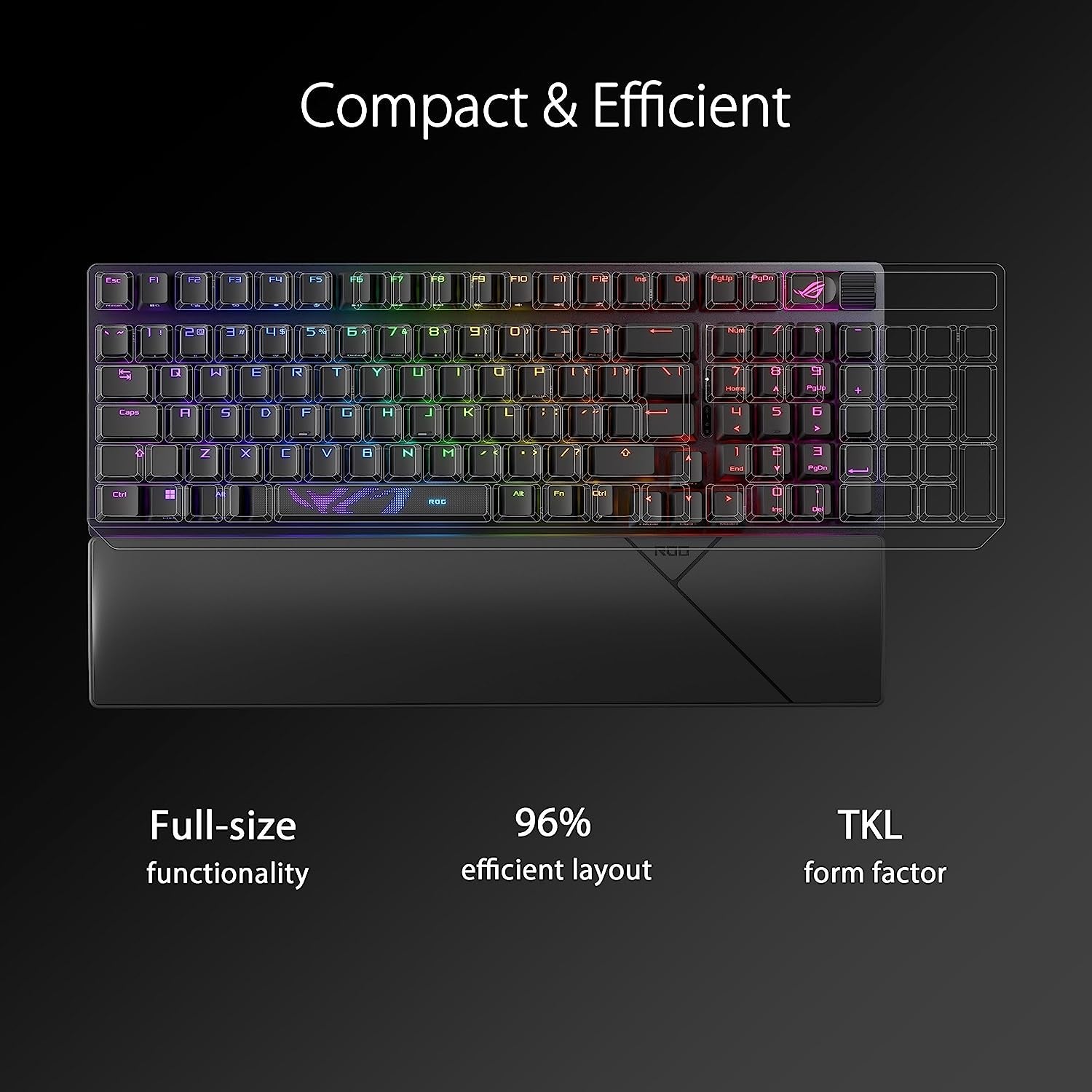 ROG Strix Scope II 96 Wireless Gaming Keyboard & ROG Spatha X Wireless Gaming Mouse (Magnetic Charging Stand