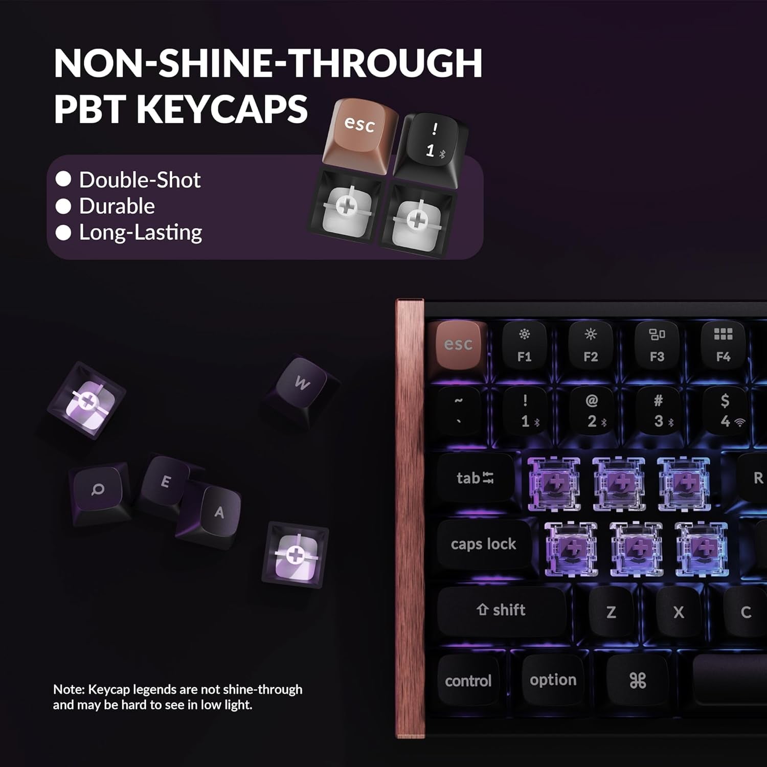 K2 HE Rapid Trigger Wireless Custom Mechanical Keyboard with Hall Effect Gateron Double-Rail Magnetic Switch, QMK 2.4 Ghz Bluetooth 5.2 RGB Compatible with Mac Windows Linux (Aluminum + Wood)