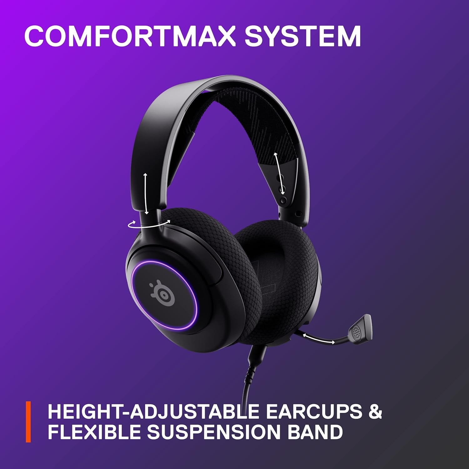 New Arctis Nova 3 Multi-Platform Gaming Headset - Signature Arctis Sound - Clearcast Gen 2 Mic - PC, PS5/PS4, Xbox Series X|S, Switch, Mobile,Black
