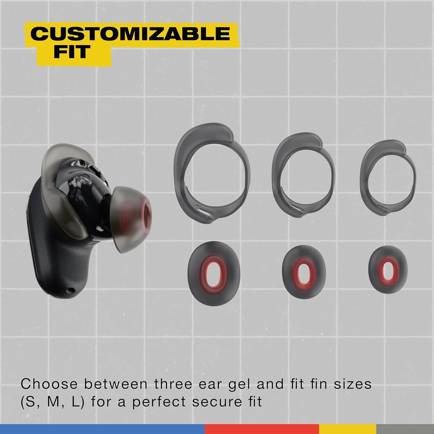 Method 360 ANC Wireless Earbuds, Sound by Bose, Bluetooth Headphones, Premium Noise Cancelling, up to 40 Hrs Battery, Sweat and Water Resistant, Microphone for Iphone Android - True Black