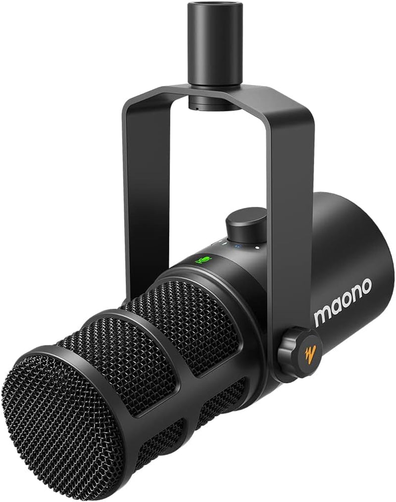 Dynamic Microphone, USB/XLR Podcast PC Microphone with Software, Eq,Tap-To-Mute, Headphone Jack, Gain Knob & Volume Control, Studio Mic for Broadcast, Recording, Streaming & Gaming (PD400X)