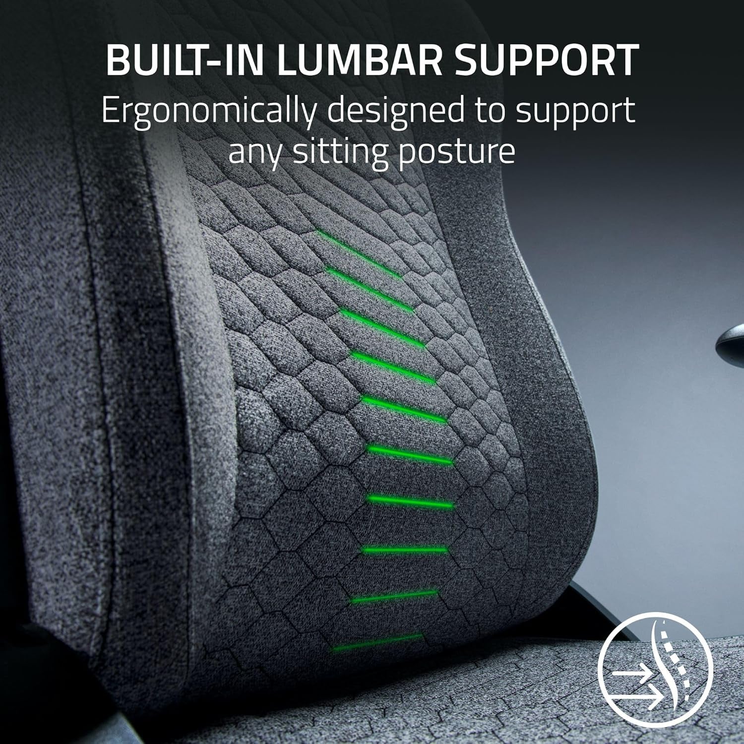 Iskur V2 X Ergonomic Gaming Chair: Built-In Lumbar Support - Widened Seat - High Density Foam Cushions - Adjustable 152 Degree Recline - 2D Armrests - Plush Fabric Finish - Light Gray Edition