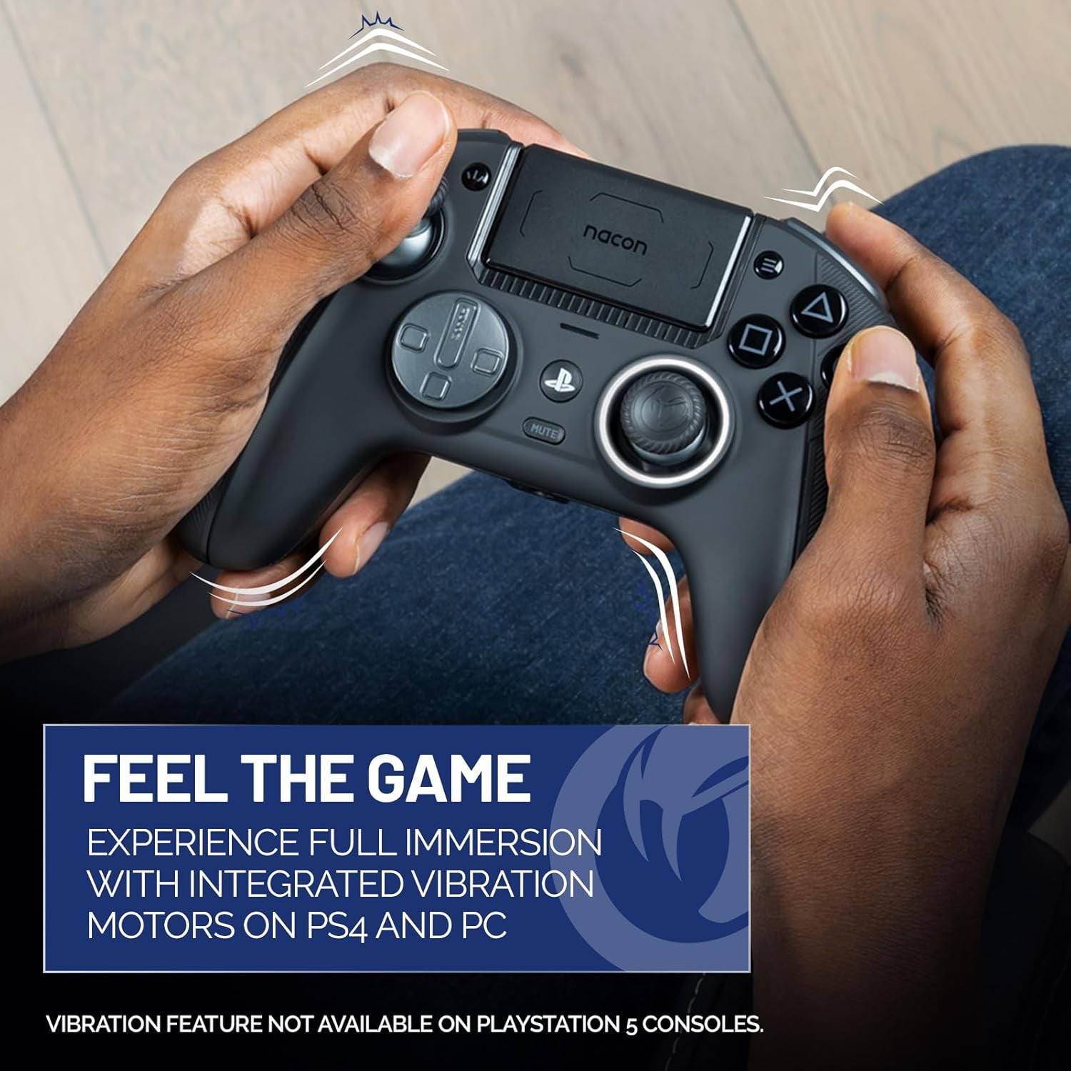 Revolution 5 Pro Officially Licensed Playstation Wireless Gaming Controller for PS5 / PS4 / PC - Hall Effect, Trigger Stops, Mappable Buttons, Bluetooth Audio - Triple Black