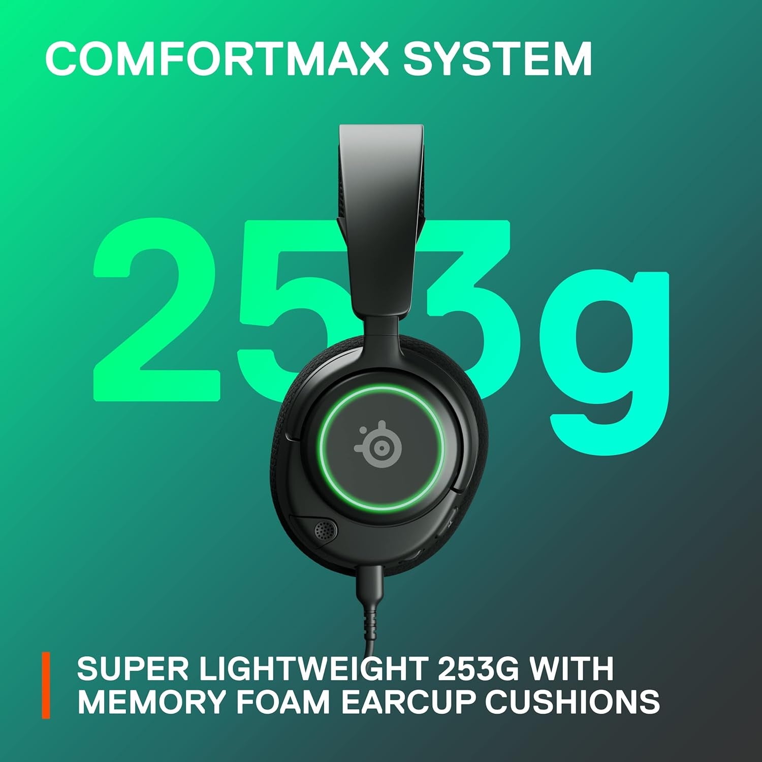 New Arctis Nova 3 Multi-Platform Gaming Headset - Signature Arctis Sound - Clearcast Gen 2 Mic - PC, PS5/PS4, Xbox Series X|S, Switch, Mobile,Black