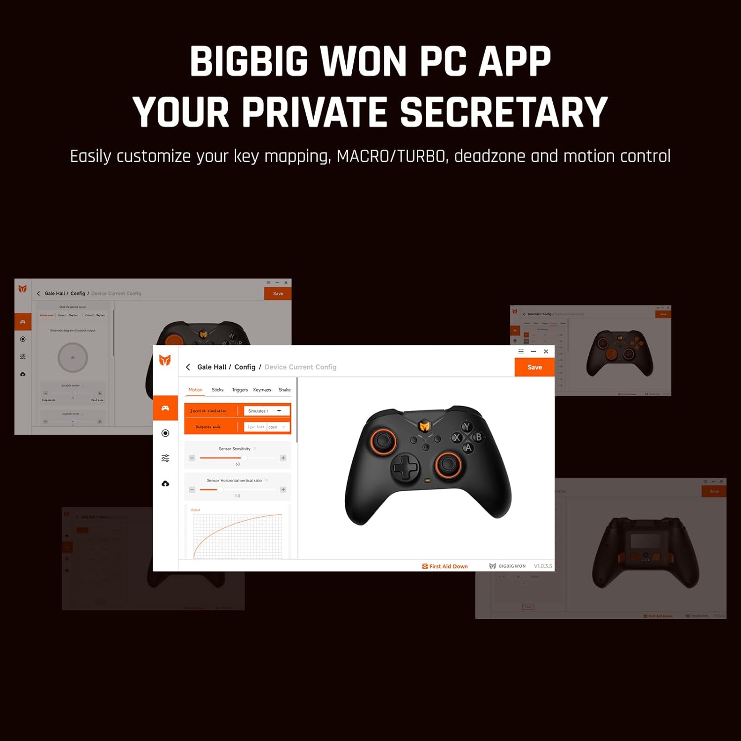 BigBig Won Wireless Controllers, Gale Hall PC Controllers Motion Control