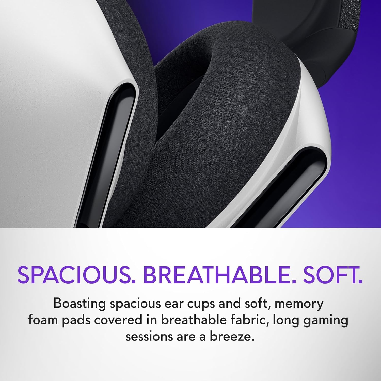 Tri-Mode Wireless Gaming Headset AW725H - Wired/Wireless, Bluetooth 5.3, Audio Output - 20 Hz, Mini-Phone (3.5Mm), Battery Talk Time up to 55 Hrs (Bluetooth), Lunar Light