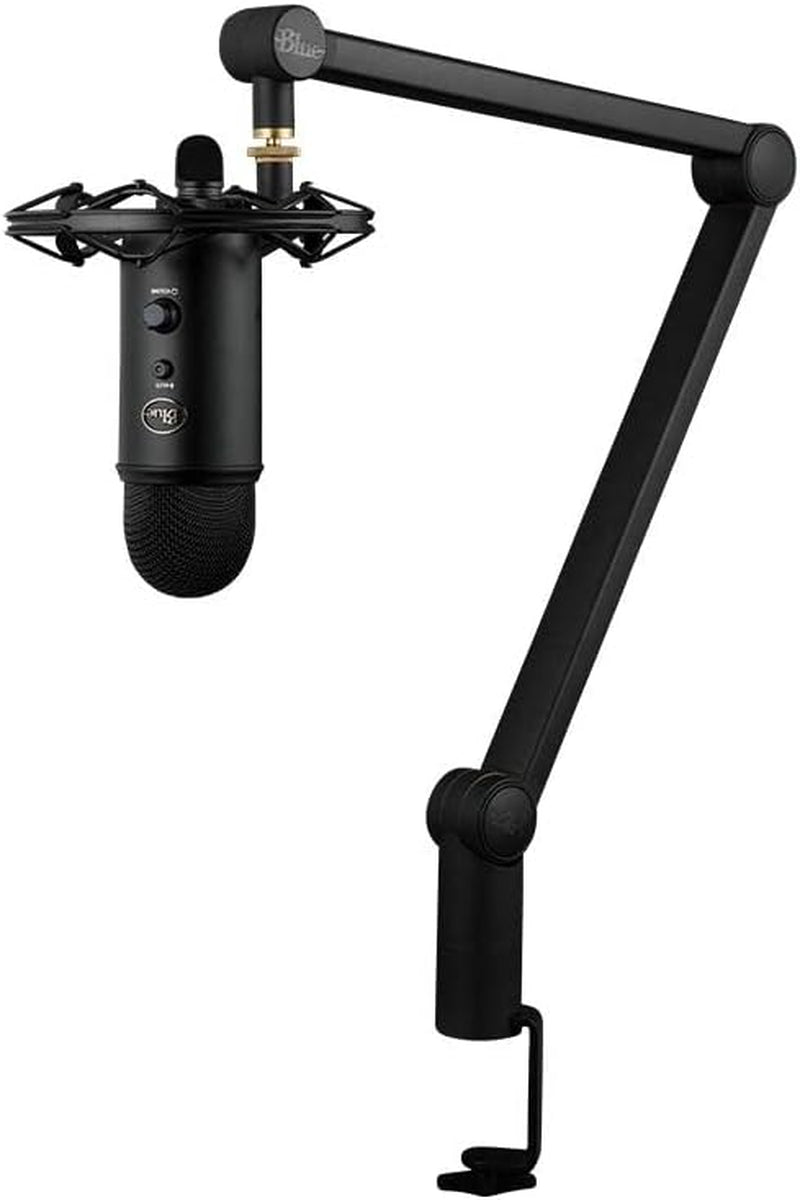 Yeticaster Pro Broadcast Bundle with Yeti USB Microphone for Gaming, Recording, Streaming, Podcasting, Radius III Shockmount, Compass Mic Boom Arm,  VO!CE - Blackout