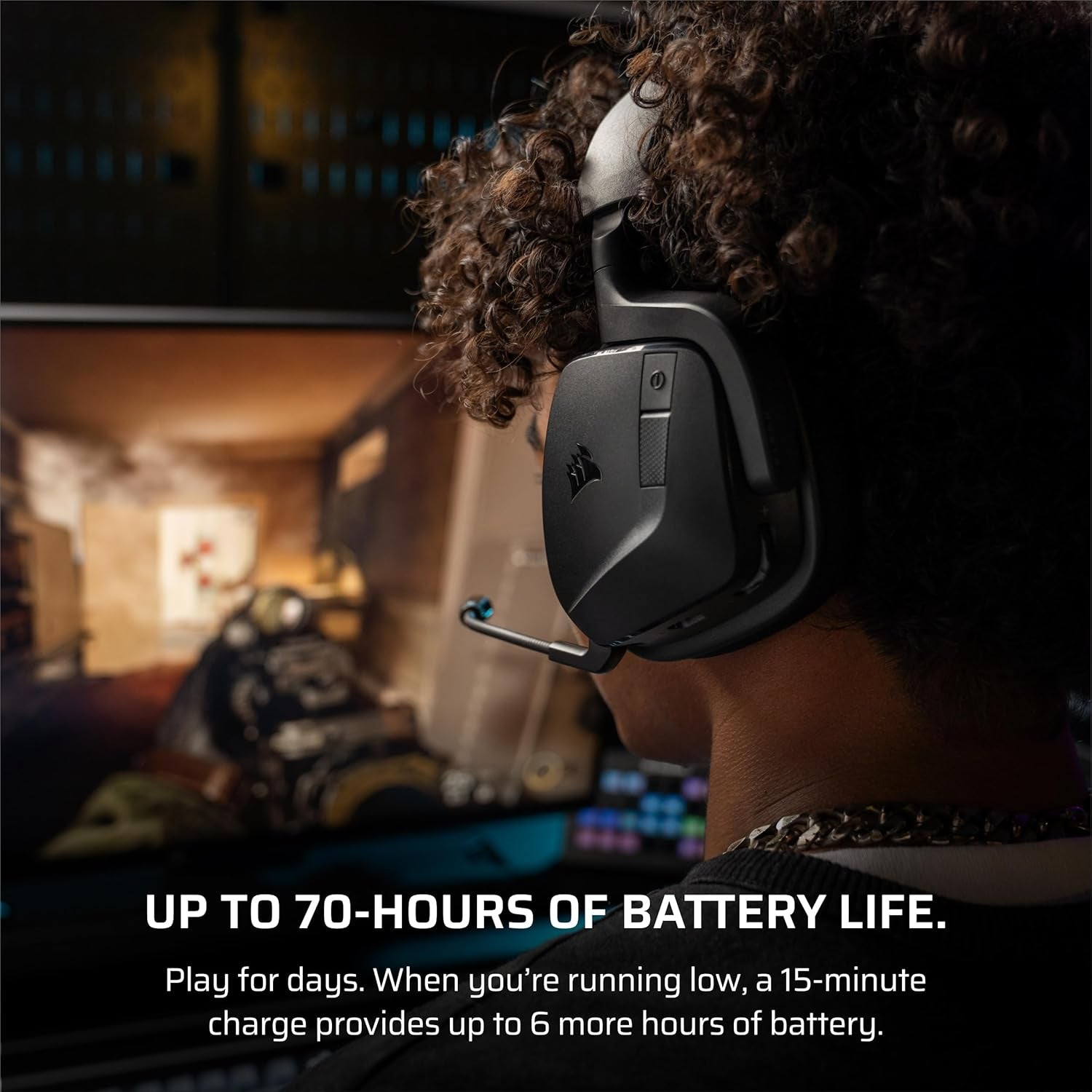 Void V2 Wireless Gaming Headset with Bluetooth for PC, PS5, PS4, Switch, Mobile – Dolby Atmos, 70 Hr Battery, Dual Wireless, Lightweight, Fast Charging – Carbon