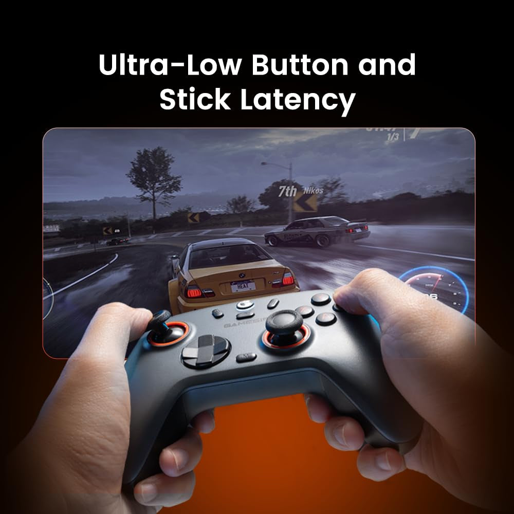 Nova 2 Lite Wireless PC Controller with Hall Effect Joysticks & Triggers, 2.4G & Wired 1000Hz Polling Rate, Remappable Buttons - Compatible with Pc/Switch/Steam/Android (Grey)