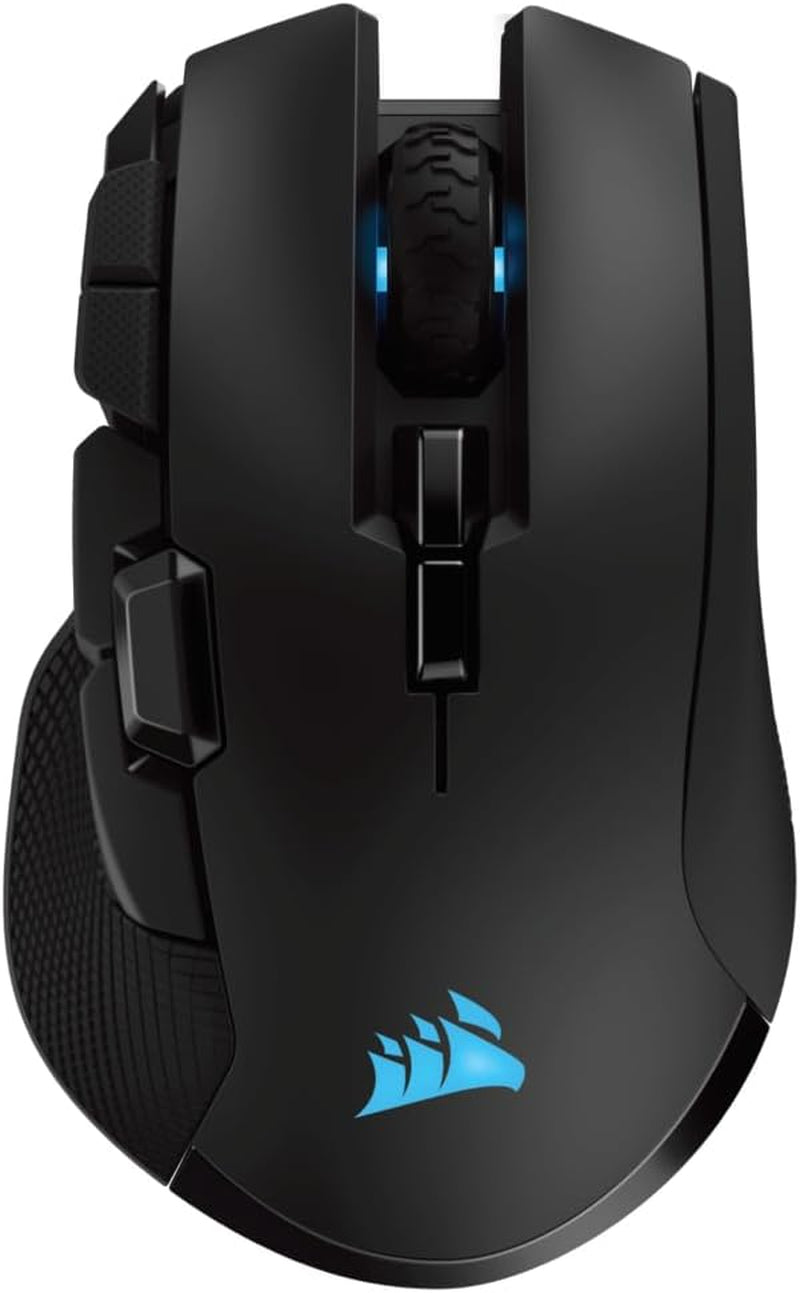 IRONCLAW WIRELESS RGB Rechargeable Gaming Mouse with Slipstream Technology - 18,000 DPI - 3-Zone RGB Multi-Color Backlighting - Black