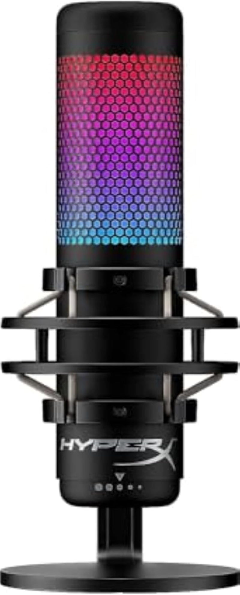 Quadcast S – RGB USB Condenser Microphone for PC, PS4, PS5 and Mac, Anti-Vibration Shock Mount, 4 Polar Patterns, Pop Filter, Gain Control, Gaming, Streaming, Podcasts, Twitch, Youtube, Discord