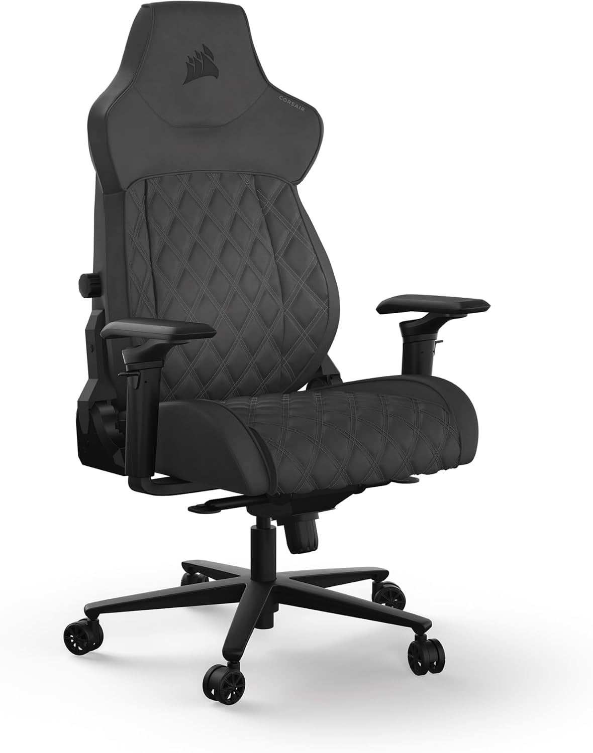 TC500 Luxe Gaming Chair – Premium Breathable Fabric – Wide Seat – Five-Way Adjustable Armrests – Adjustable Built-In Lumbar Support – 90-160 Degree Recline – Shadow