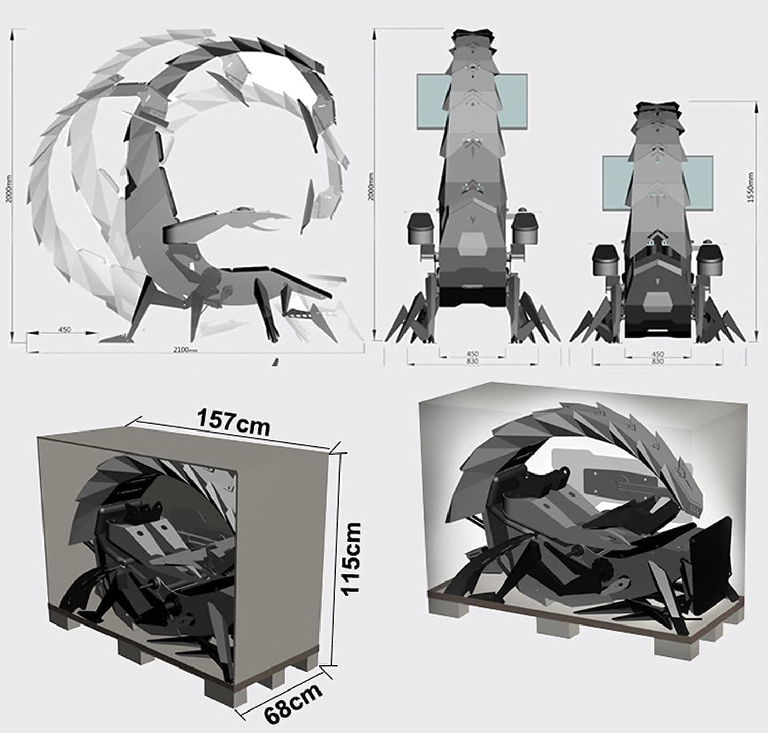 Gaming Chair Comfortable Luxury Gaming Chair Ergonomic Computer Cockpit Chair Comfortable Racing Simulator Game Chair with Hanging 3 Screens C