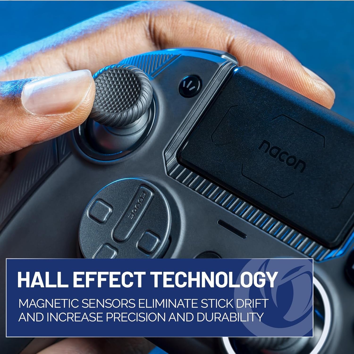 Revolution 5 Pro Officially Licensed Playstation Wireless Gaming Controller for PS5 / PS4 / PC - Hall Effect, Trigger Stops, Mappable Buttons, Bluetooth Audio - Triple Black