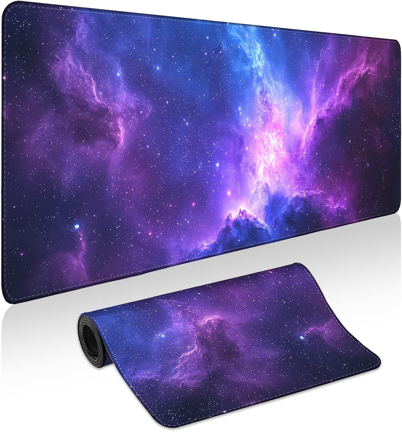Mouse Pad Gaming - Desk Mat for Keyboard and Mouse - Large Mouse Pads for Desk, Gaming Mousepad with Non-Slip Base, Desk Pad (31.5" X 11.8") for Gaming, Office and Home (Galaxy Space)