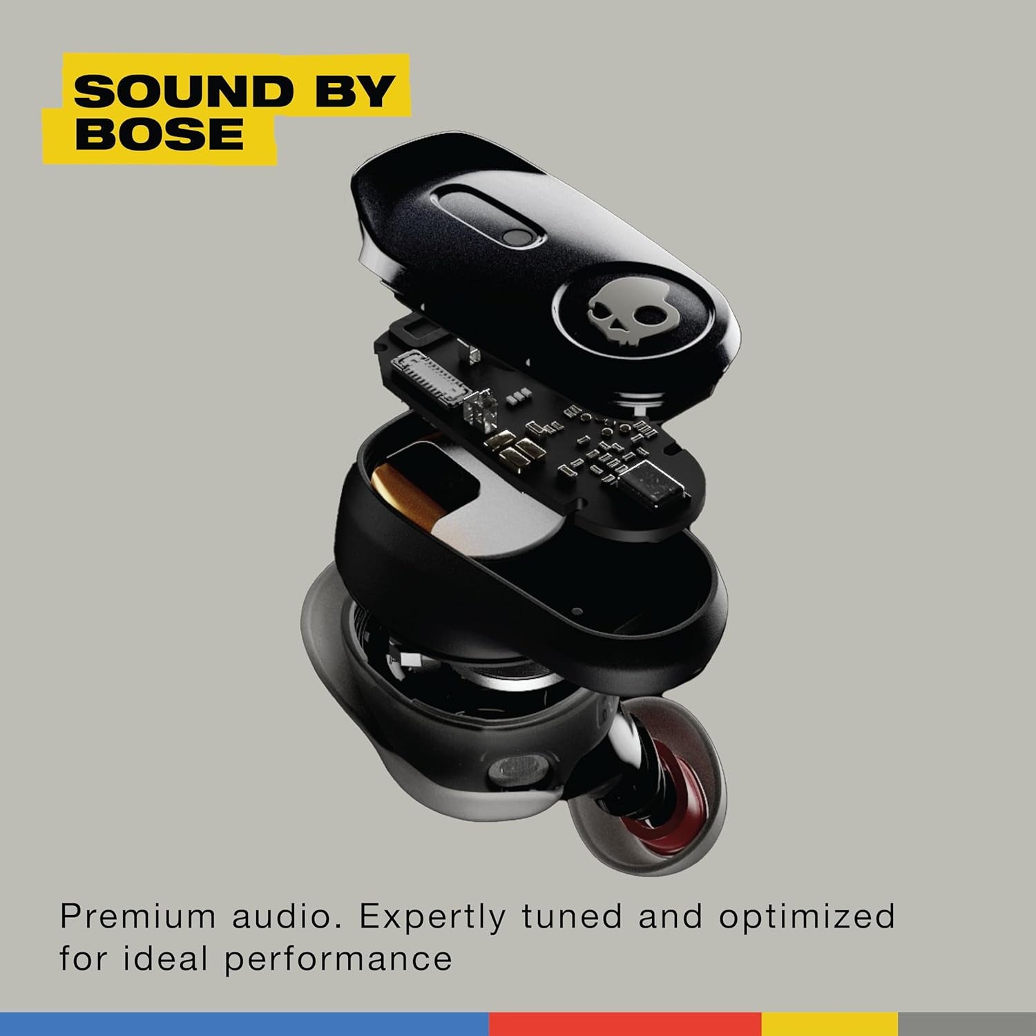 Method 360 ANC Wireless Earbuds, Sound by Bose, Bluetooth Headphones, Premium Noise Cancelling, up to 40 Hrs Battery, Sweat and Water Resistant, Microphone for Iphone Android - True Black