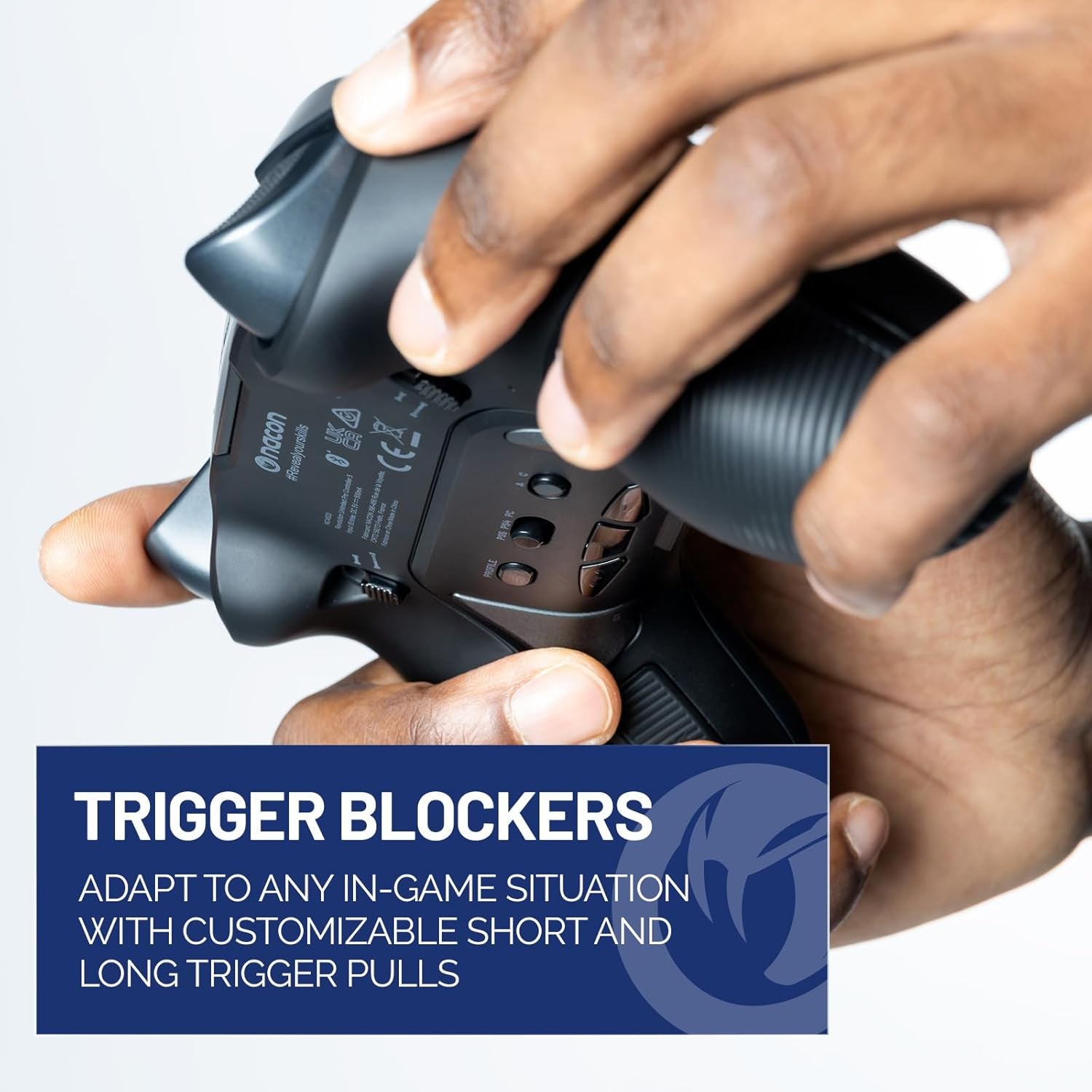 Revolution 5 Pro Officially Licensed Playstation Wireless Gaming Controller for PS5 / PS4 / PC - Hall Effect, Trigger Stops, Mappable Buttons, Bluetooth Audio - Triple Black