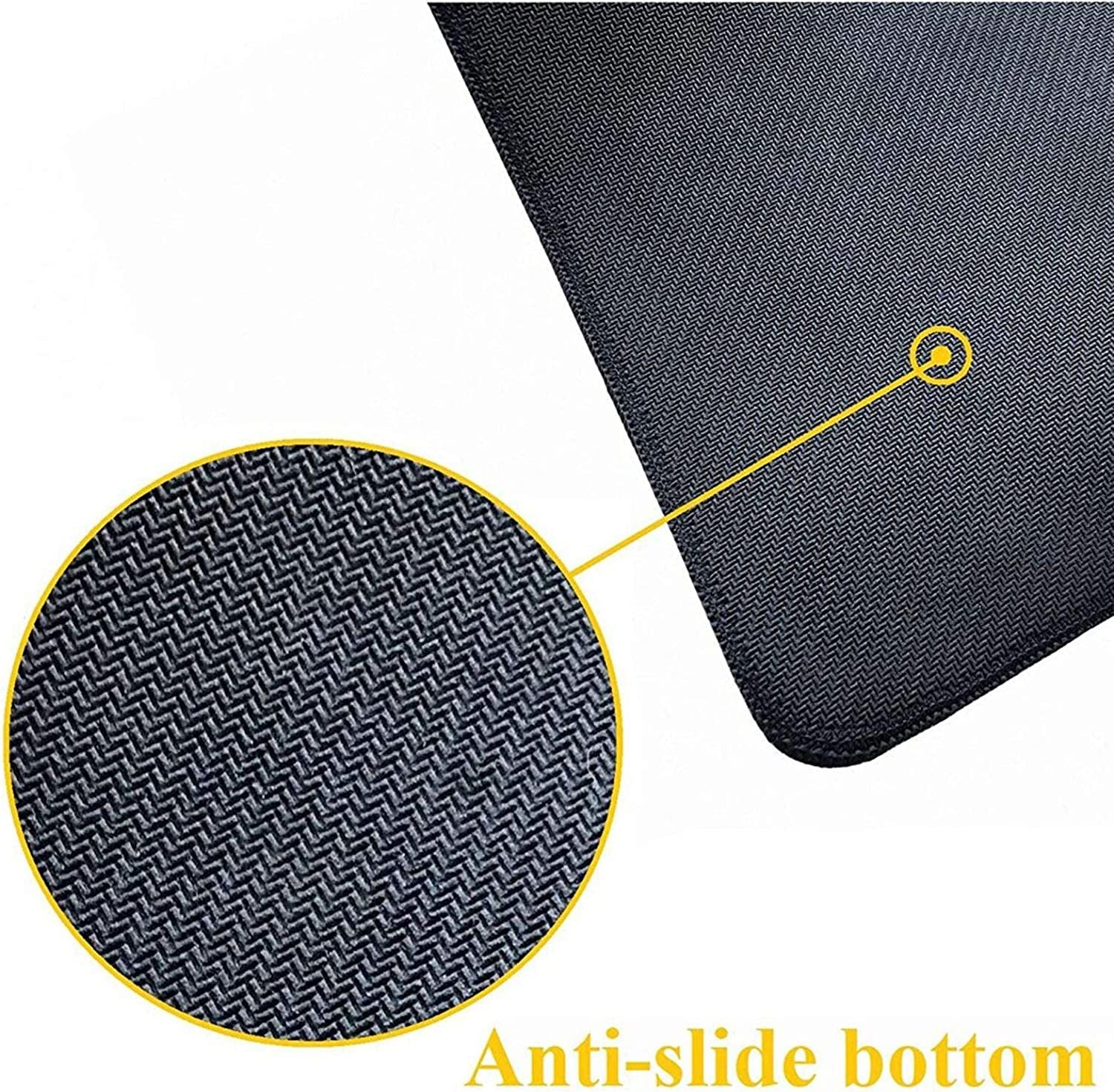 Game Console Buttons Extended Gaming Mouse Pad, Thick Large Computer Keyboard Mouse Mat, Non-Slip Rubber Base Stitched Edges