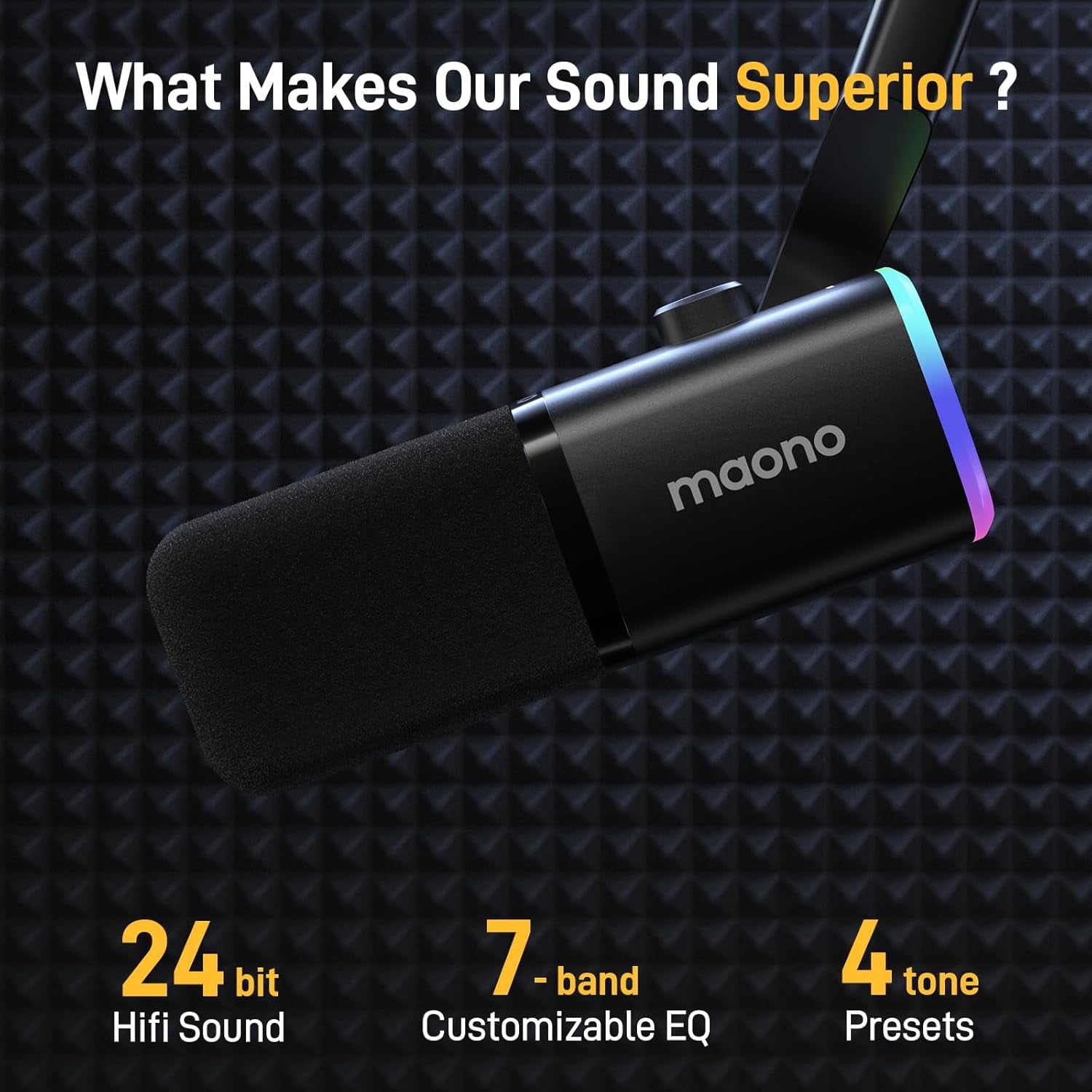 USB/XLR Dynamic Microphone for Gaming Streaming,Computer PC Microphone with Software-Rgb, Mute Button, 48Khz/24Bit Podcasting Desktop Mic for Youtube Video Recording PD100X