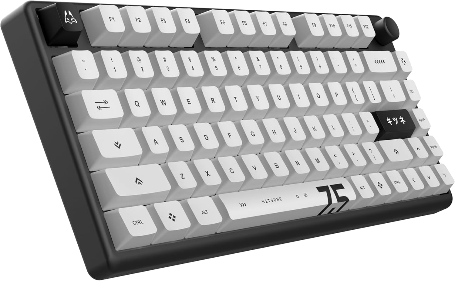 Polar 75 - Magnetic Gaming Keyboard - Rapid Trigger W/Socd Super Tap, CNC Aluminum Frame, Gen 2 Hall Effect Switches, Volume Knob, RGB, Dye-Sub PBT Keycaps