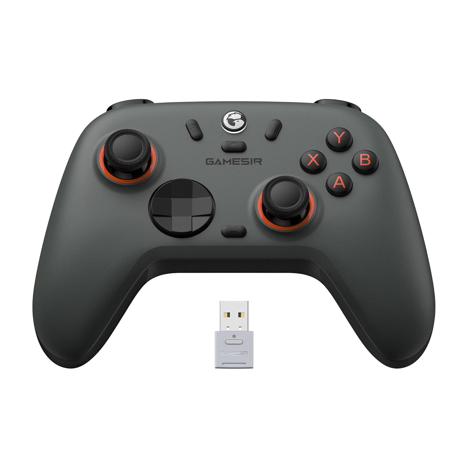 Nova 2 Lite Wireless PC Controller with Hall Effect Joysticks & Triggers, 2.4G & Wired 1000Hz Polling Rate, Remappable Buttons - Compatible with Pc/Switch/Steam/Android (Grey)