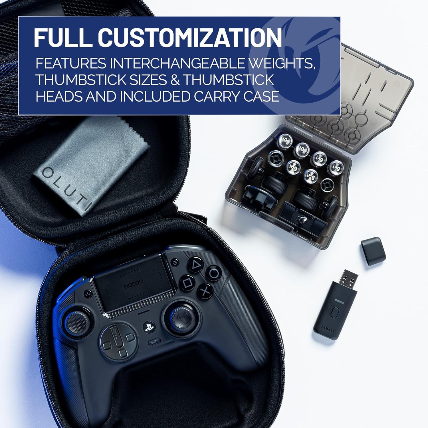 Revolution 5 Pro Officially Licensed Playstation Wireless Gaming Controller for PS5 / PS4 / PC - Hall Effect, Trigger Stops, Mappable Buttons, Bluetooth Audio - Triple Black