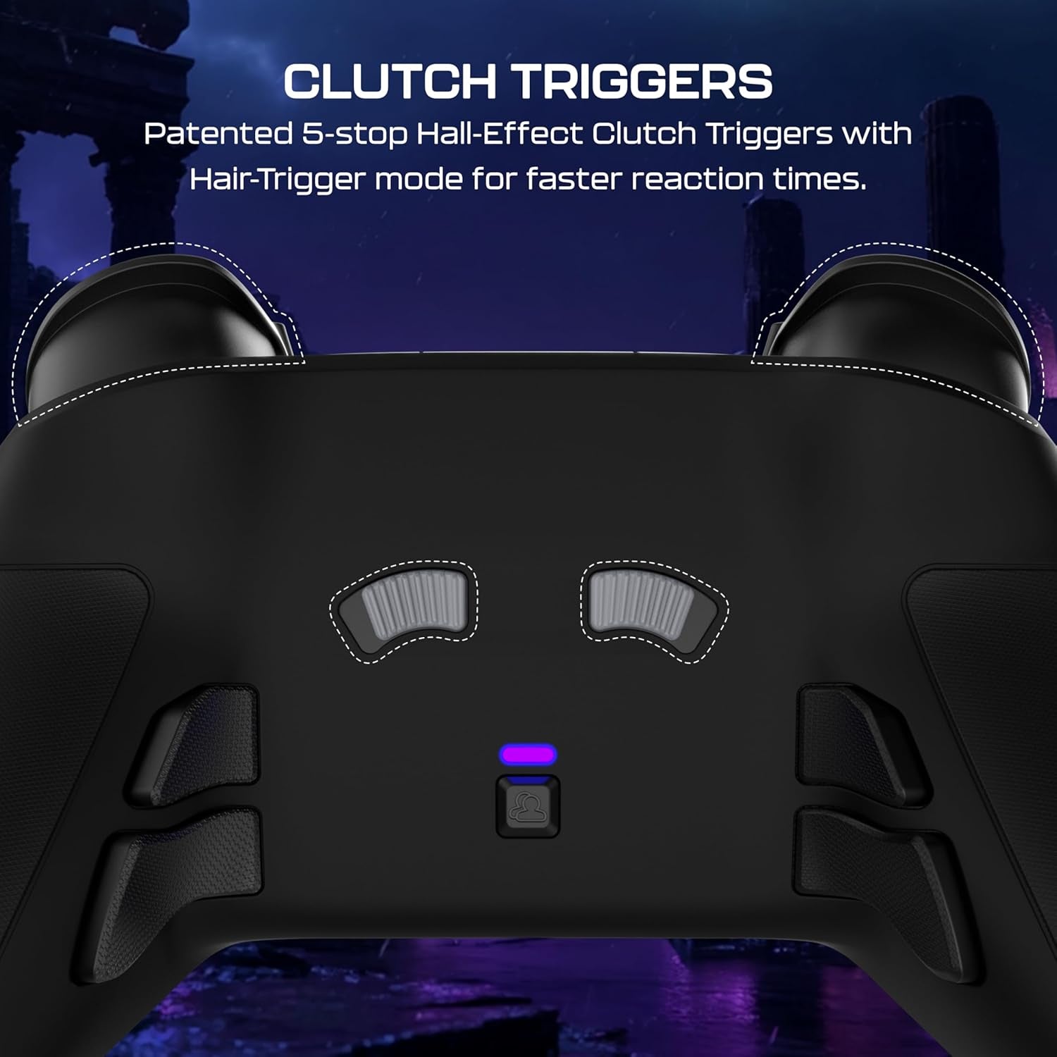 Victrix Pro BFG Reloaded Wireless Gaming Controller Licensed for Xbox Series X|S, Xbox One & PC, Bluetooth, Fightpad Module, Hall-Effect Sticks/Triggers, Customizable Controls - Black